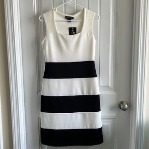 Michael Tyler Collection Black & White Bodycon Dress